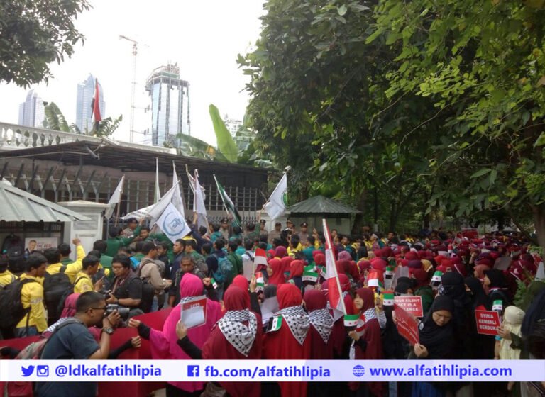 Kedubes Suriah Nyatakan Siap Memenuhi Tuntutan Mahasiswa Turun Aksi Ldk Alfatih 768x560